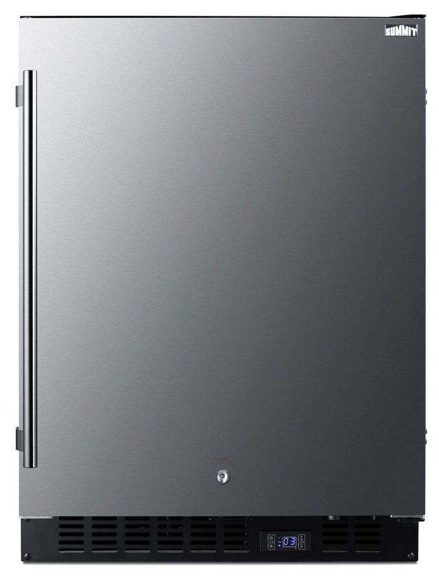 Summit® 24" 3.7 Cu. Ft. Stainless Steel Undercounter Freezer-0