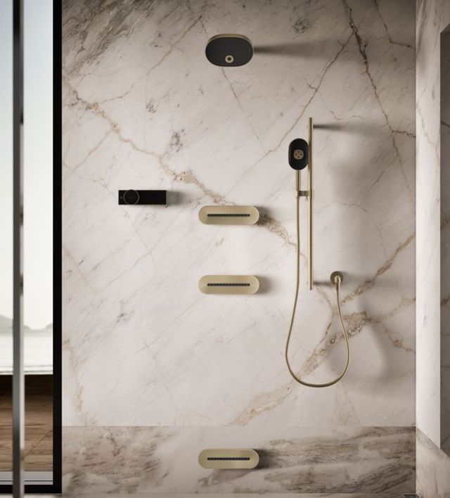 KOHLER® Statement® Vibrant Brushed Bronze 2.5 GPM Oblong Vichy Single-Function Body Spray-2