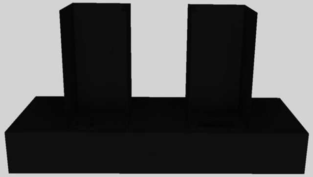Vent-A-Hood® 60" Black Contemporary Wall Mounted Range Hood-4