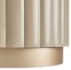 Michael Amini® Malibu Crest Glass Top Round Dining Table with Creamy Pearl Base-4
