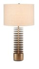 Currey & Company Walwyn Painted Antique Brass Table Lamp-0