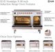 Ilve® Nostalgie II Series 48" Custom RAL Color Pro Style Induction Range with Cooper Trim-4
