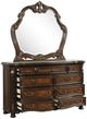 New Classic® Home Furnishings Bella Notte Mahogany Brown Dresser and Mirror-3