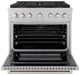ZLINE Paramount 36" 5.2 cu. ft. Satin Stainless Steel Paramount Dual Fuel Range with 6 Burner DuoPro™ Cooktop and Electric Convection Oven-3