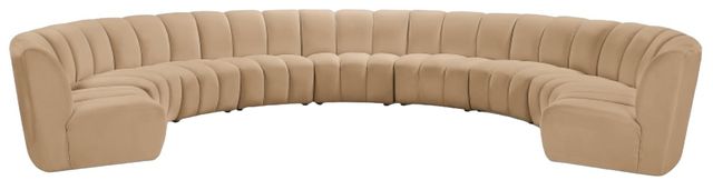 Meridian Furniture Infinity 9-Piece Camel Modular Sectional-1