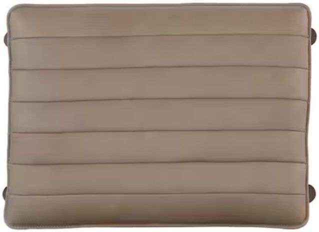 Bassett® Furniture Ellis Leather Beige Ottoman-3