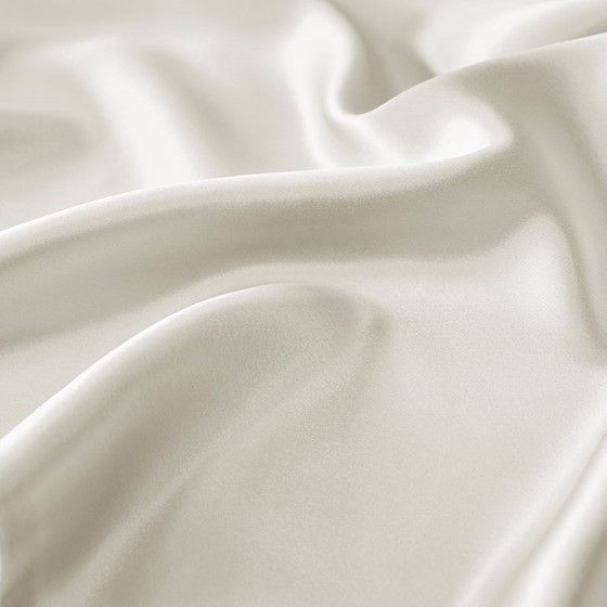 Olliix by Madison Park Silk 100% Ivory Standard Mulberry Single Pillow Case-2