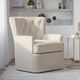 Jofran Inc. Bryson Oat Swivel Accent Chair-1
