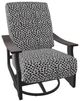 Telescope Casual St. Catherine Agra Classic/Graphite Aluminum/Fabric Outdoor MGP Cushion Swivel Rocker with Chestnut Rustic Arms-0