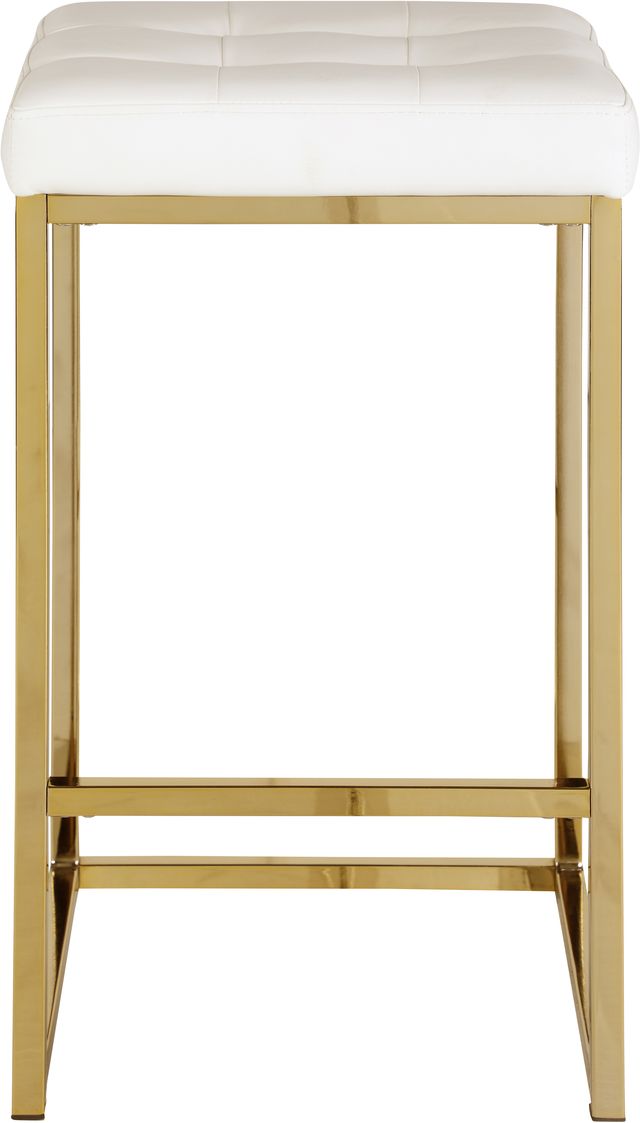 Meridian Furniture Nicola White Faux Leather Counter Stool-1