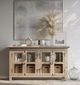 Jofran Inc. Rustic Shores Watch Hill Brown Gray 4-Door Low Accent Cabinet-1