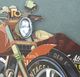 YHD Motorcycle in Route 66 Wall Art-3