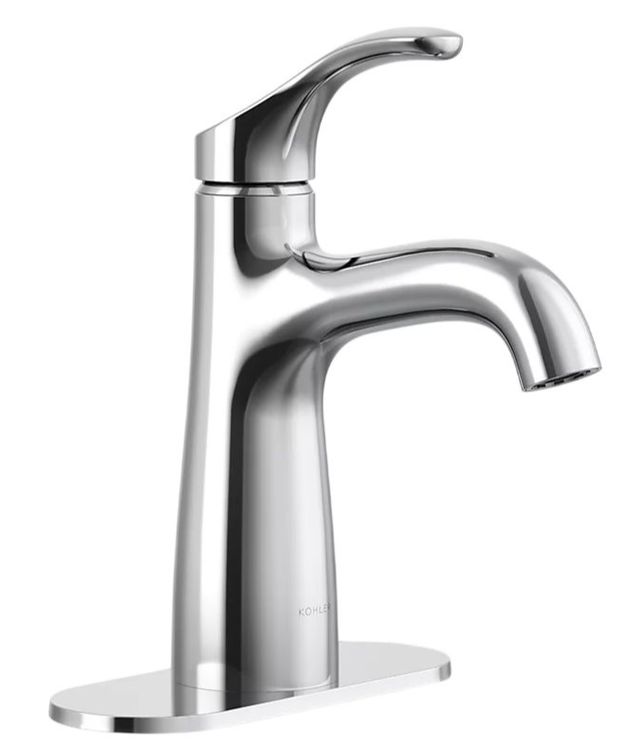 KOHLER® Simplice® Polished Chrome 0.5 GPM Single-Handle Bathroom Sink Faucet-0