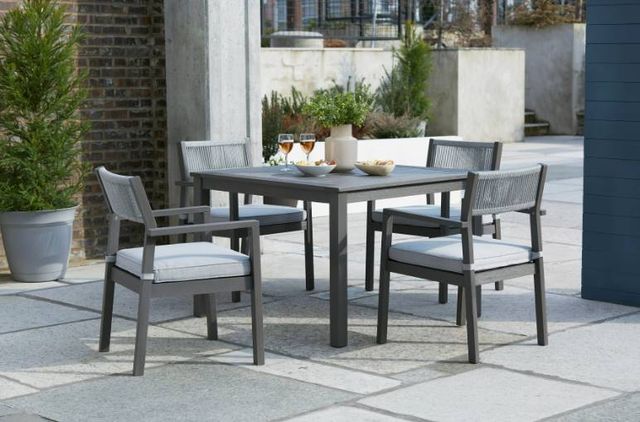 Signature Design by Ashley® Eden Town 5-Piece Gray Outdoor Dining Set-3