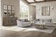Bernards Trilogy Beige Cocktail Table with Toffee Base-1