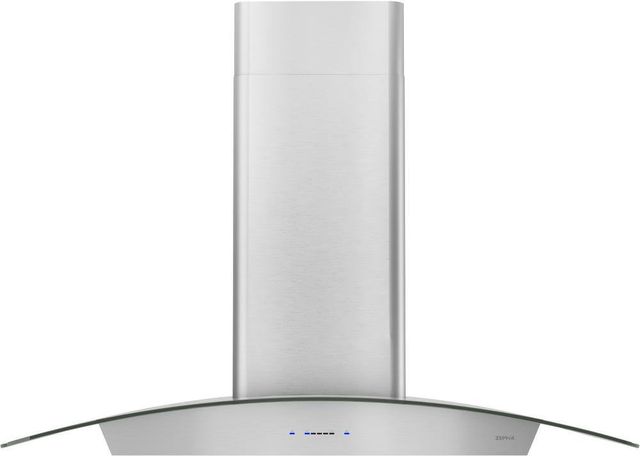 Zephyr Core Collection Ravenna 36" Stainless Steel with Clear Glass Wall Mounted Range Hood-0