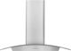 Zephyr Core Collection Ravenna 36" Stainless Steel with Clear Glass Wall Mounted Range Hood-0