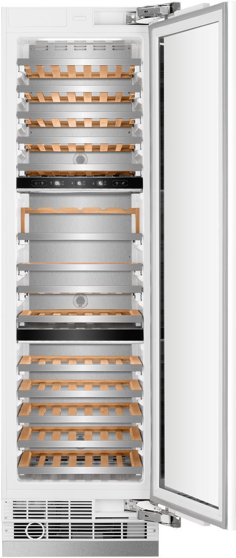 Induction Hardware 24" Panel Ready Three Zone Built-In Wine Cooler-1
