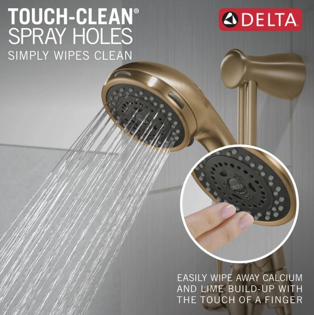 Delta Champagne Bronze Premium 3-Setting Slide Bar Hand Shower-4