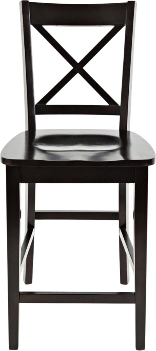 Jofran Inc. Simplicity Espresso X-Back Counter Stool-2