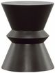 Dovetail Furniture Brynlee Black Concrete Outdoor Side Table-0