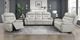 Homelegance® Laconia Silver Double Power Reclining Sofa-1