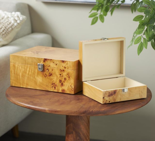Deco Marche 2-Piece Brown Storage Box Set-4