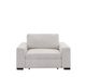 Cheers by Man Wah Fluffy River rock Recliner with Power Sliding Chaise-1