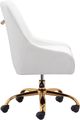 Zuo Modern Madelaine White and Gold Office Chair-2