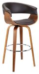Armen Living Julyssa Brown 26" Swivel Counter Stool-0