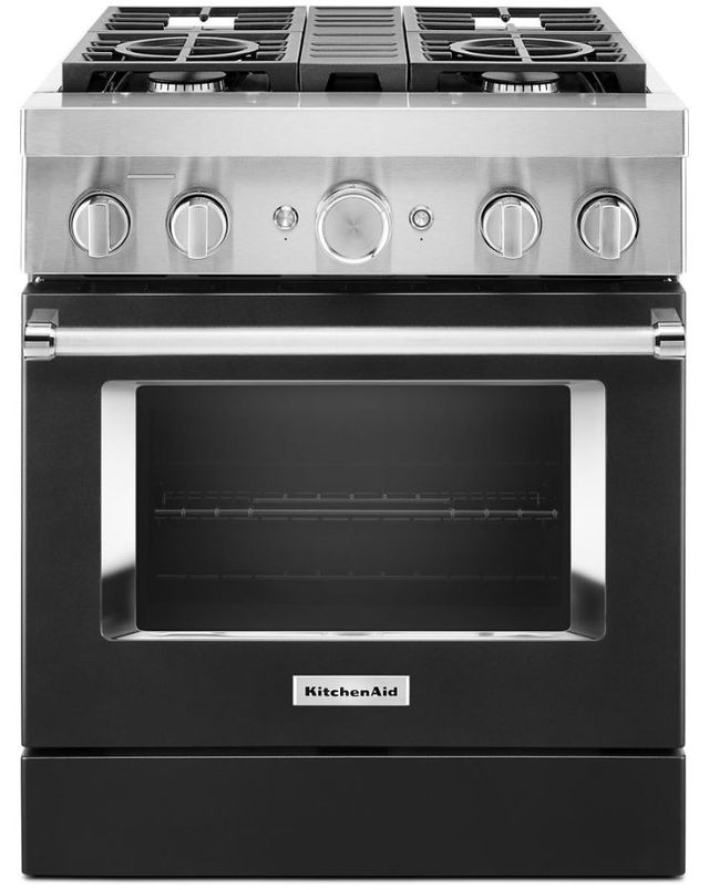 KitchenAid® 30" Imperial Black Pro Style Dual Fuel Range