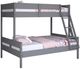 Donco Kids Low Board Dark Gray Youth Twin/Full Bunkbed-0