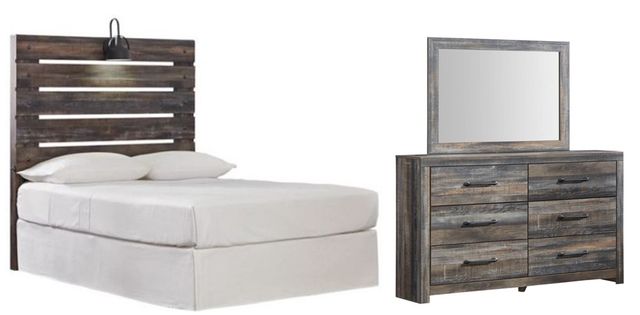 Signature Design by Ashley® Drystan 3-Piece Multi Full Panel Headboard Bed Set-0