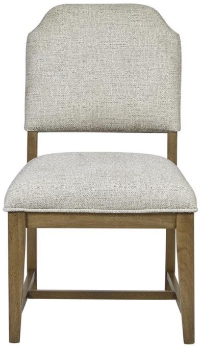 Bernards Tarrington Almond/Gray Upholstered Side Chair-2