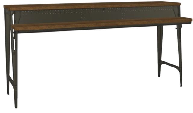 Amisco Customizable Elwood 72" Island Table Metal Base and Top-0