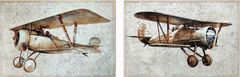 Classy Art 2-Piece 28" Hand Painted Textured Canvas in Frame Wall Art Set