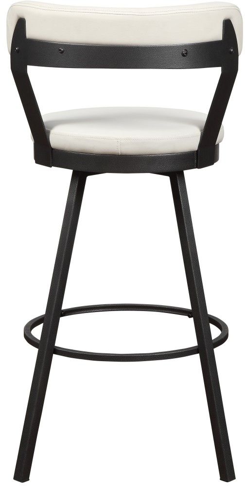 Mazin Furniture Appert White Swivel Pub Height Chair-2