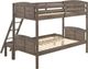 Coaster® Flynn Weathered Brown Twin/Full Bunk Bed-2