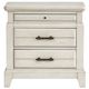 Bernards Bellamy Lane Whitewash 2-Drawer Nightstand-0