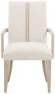 Michael Amini® Lotus Bay Sand Dining Arm Chair-1
