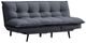 Milton Greens Stars Dark Gray Pillow Top Multi-Functional Click Clack Futon-0