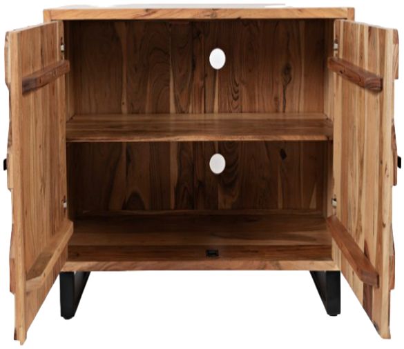 Jofran Inc. Geometrix Natural 2-Door Accent Cabinet-2