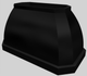 Vent-A-Hood® Designer Series 54" Black Island Range Hood-4