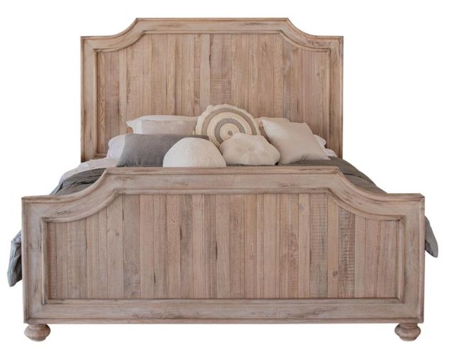 International Furniture Direct Aruba Sand Drift Queen Panel Bed-2