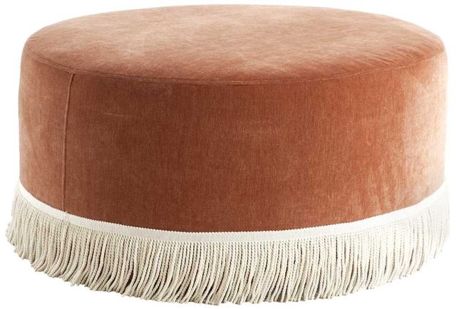 Marshfield Furniture 3000 Orange Round Ottoman-0