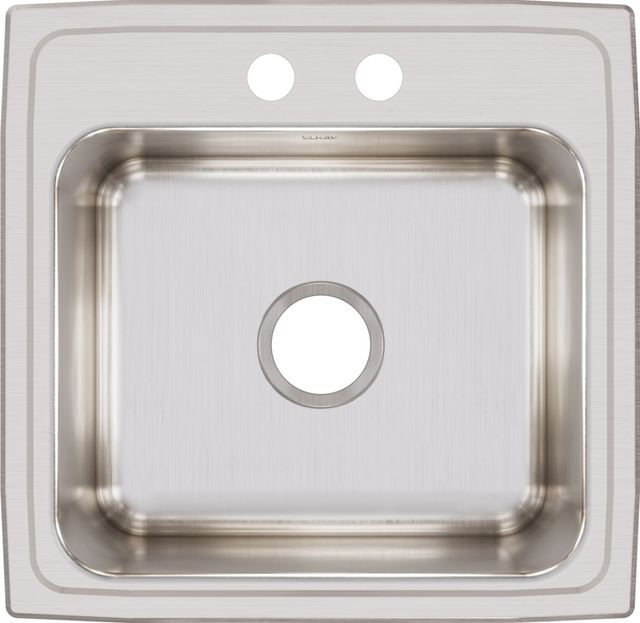 Elkay Lustertone® Lustrous Satin 19.5" 2-Hole Single Bowl Drop-in Laundry Sink-1