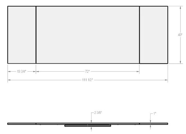 Amisco Customizable Lewis Rectangular Dining Table-2