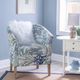 Linon Simon Club Oceanside Accent Chair-1