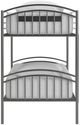 Signature Design by Ashley® Hilletran Gray Youth Twin/Twin Bunk Bed with Ladder-3