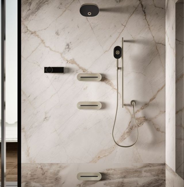 KOHLER® Statement® Vibrant Brushed Nickel 2.5 GPM Oblong Vichy Single-Function Body Spray-3